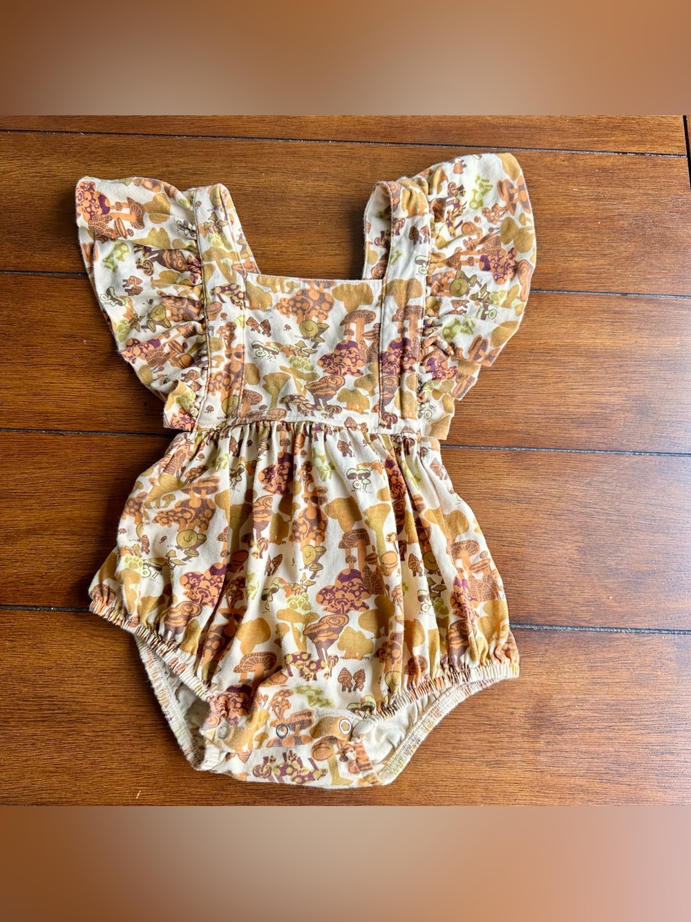Kate Quinn Mushroom Vintage Look Ruffle Strap Bubble | Size 2T